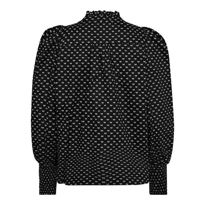 Co´couture - Ribboncc Petra V-Shirt 35729 - 96 Black
