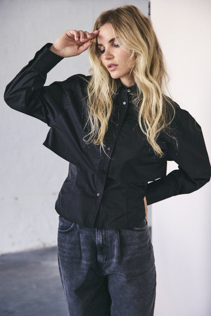 Co´couture - Sandycc Double Layer Shirt 35675 - 96 Black