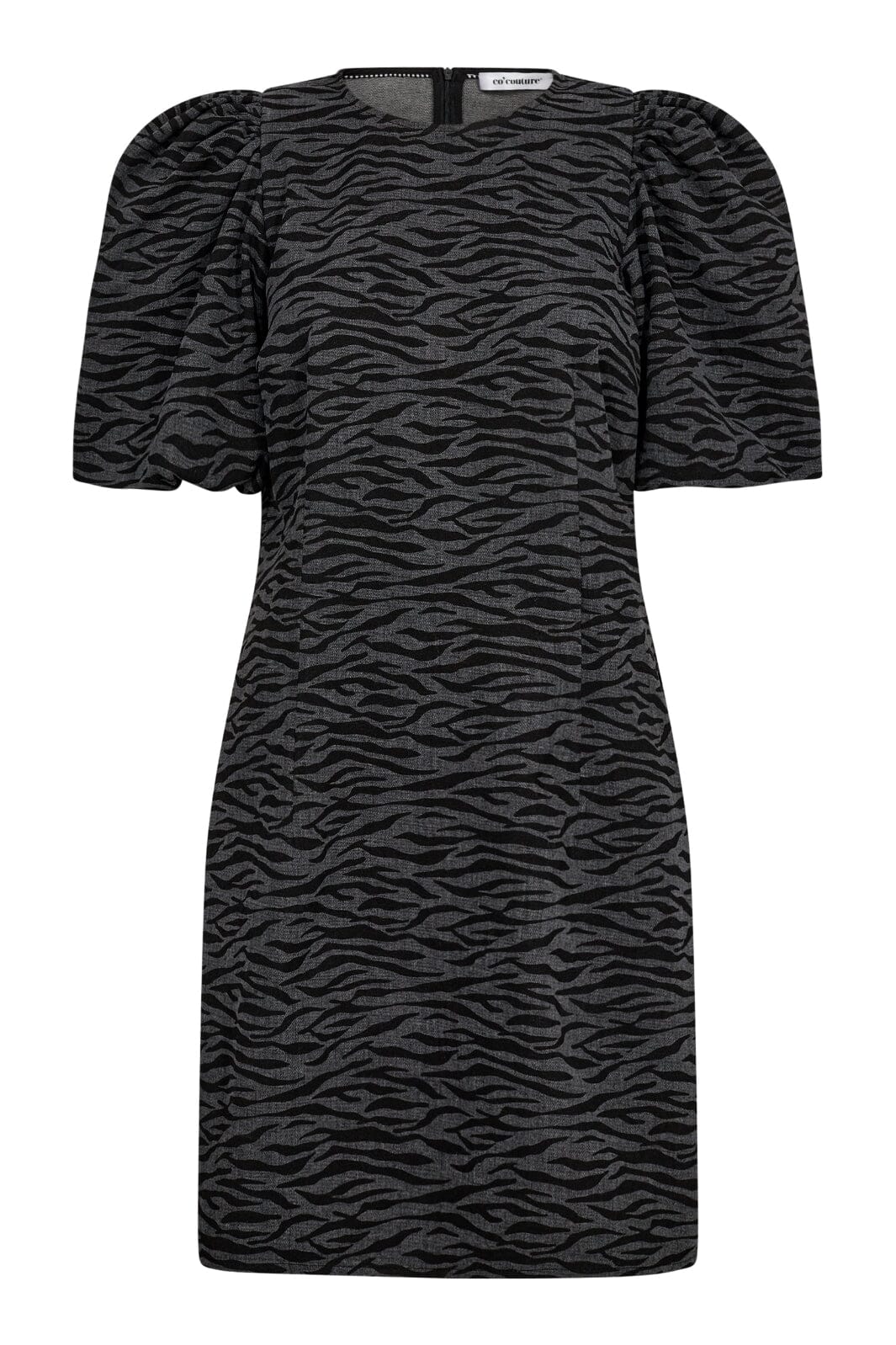 Co´couture - Zebracc Crop Puff Dress 36392 - 96 Black
