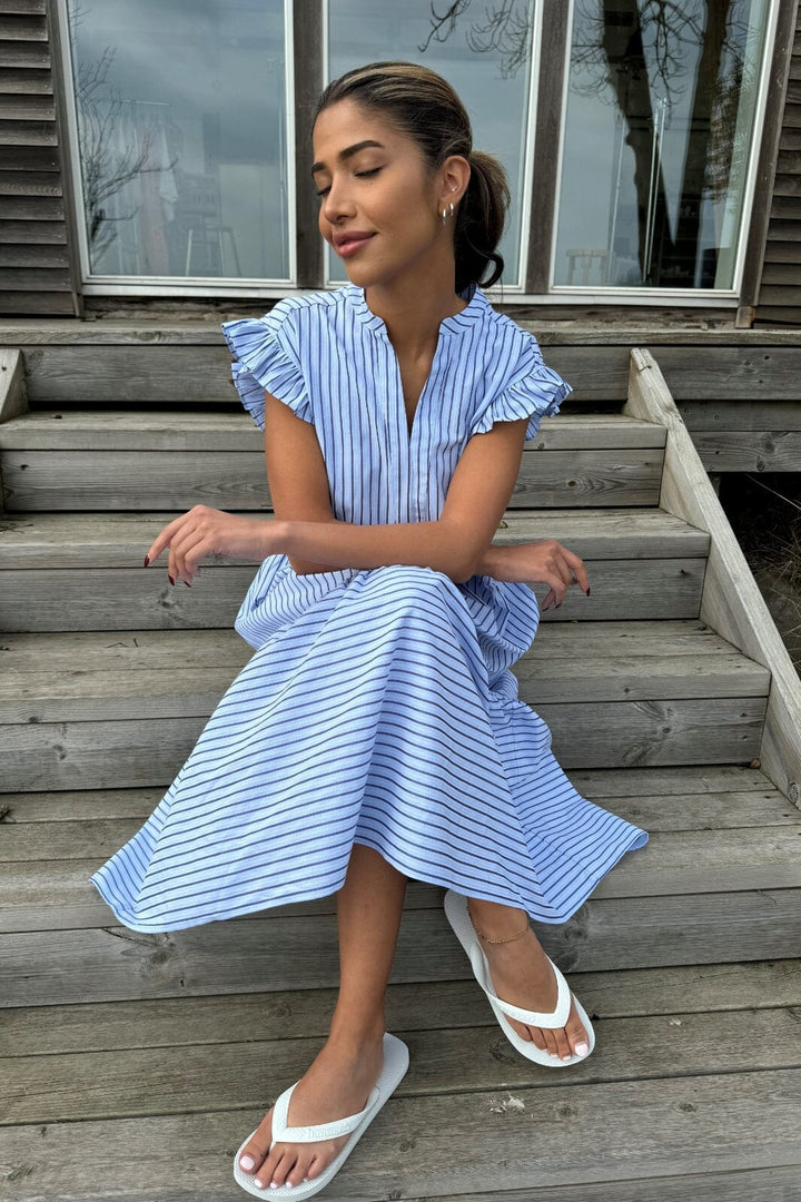 Continue - Bea Stripe Long 14795 - Blue Stripe