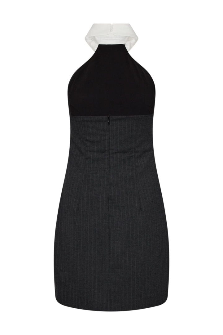 Copenhagen Muse - Cmtiedy-Dress 204564 - Medium Grey Mel. w. Off-white