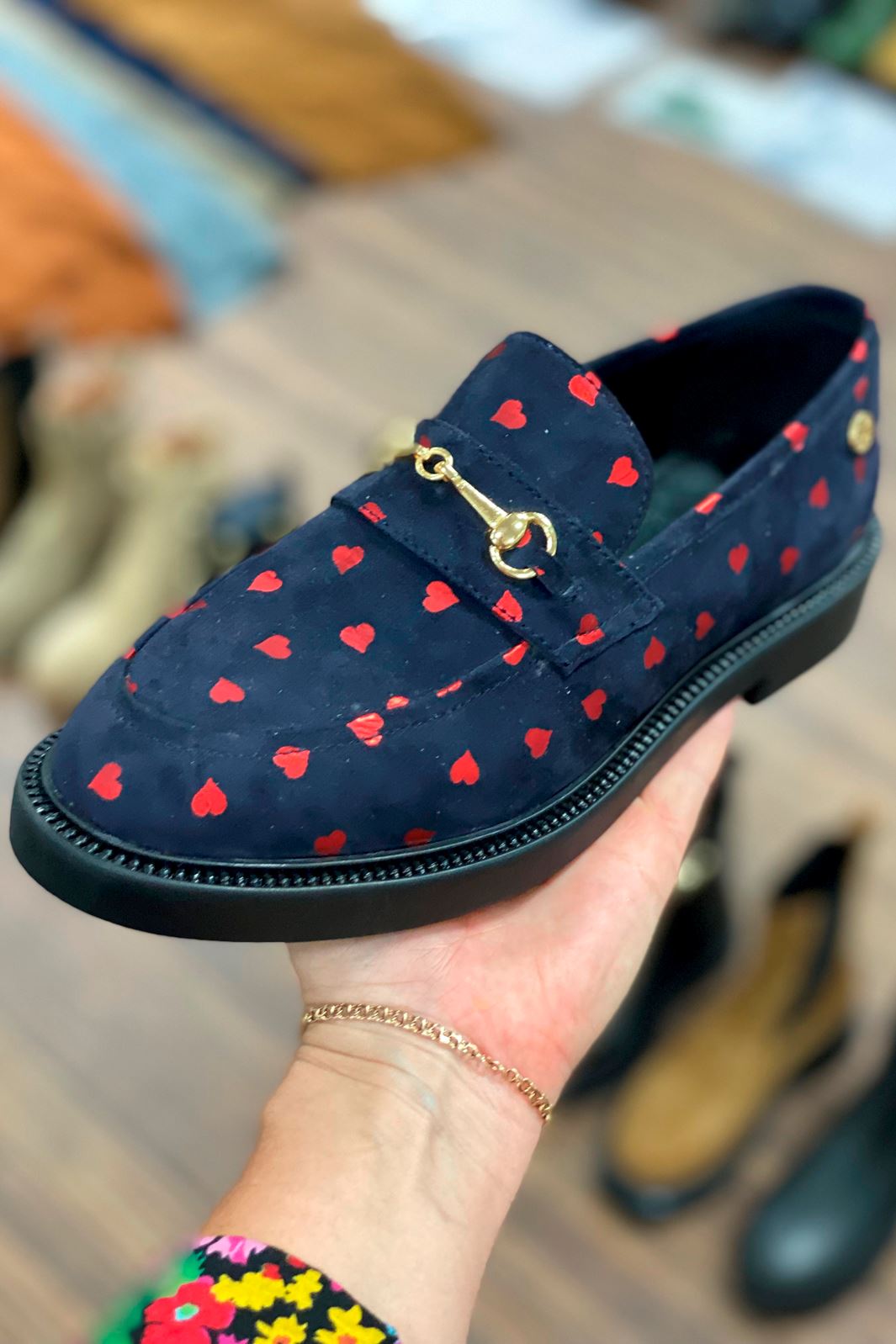 Forudbestilling - Copenhagen Shoes - Be My Valentine - 0040 Navy (Midt Marts) Ballerinaer 