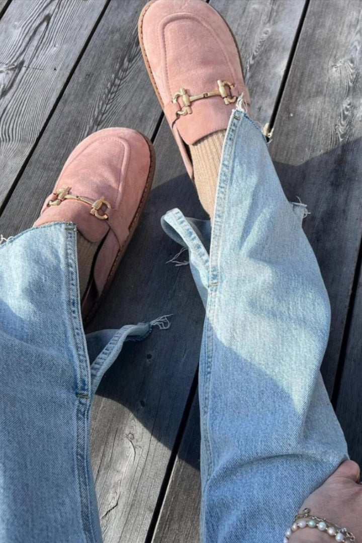 Forudbestilling - Copenhagen Shoes - Who I Am - Suede - 0300 Papaya - (Marts/April) Loafers 