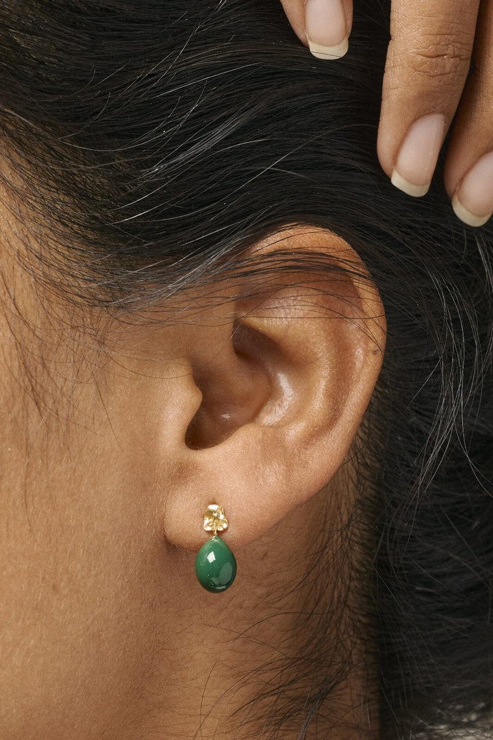 Enamel Copenhagen - Studs, Poe - Petrol Green
