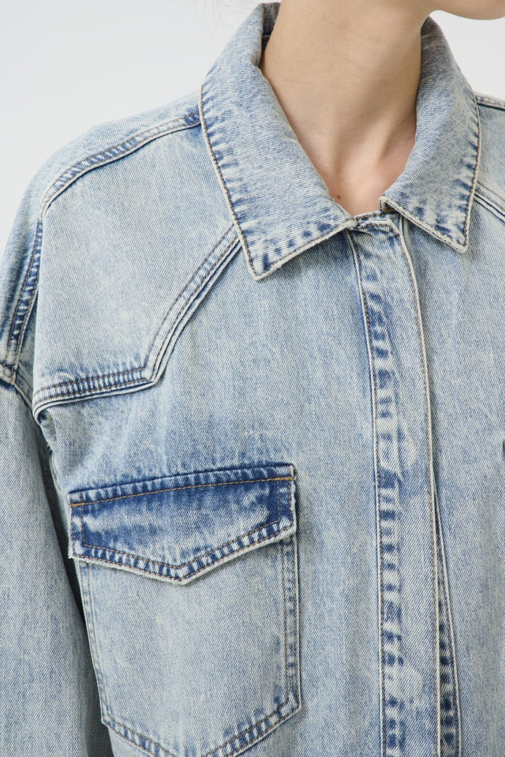 Gestuz - Gzasher Ls Shirt 10910164 - 107575 - Mid Acid Wash