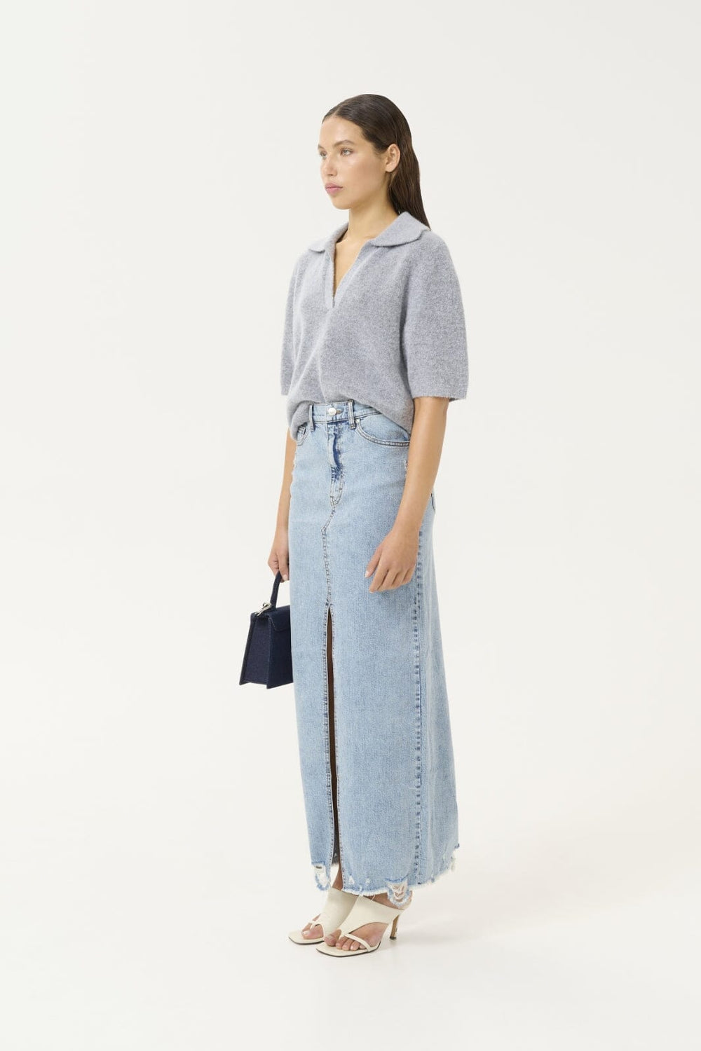 Gestuz - Gzdea Mini Skirt 10910384 - 107868 - Light Blue Denim