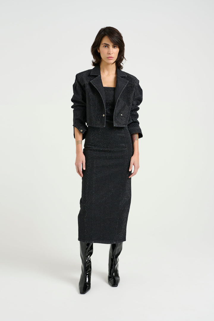 Gestuz - Zorahgz Dress 10909558 - 106899 Dark Grey Washed/Black Stone