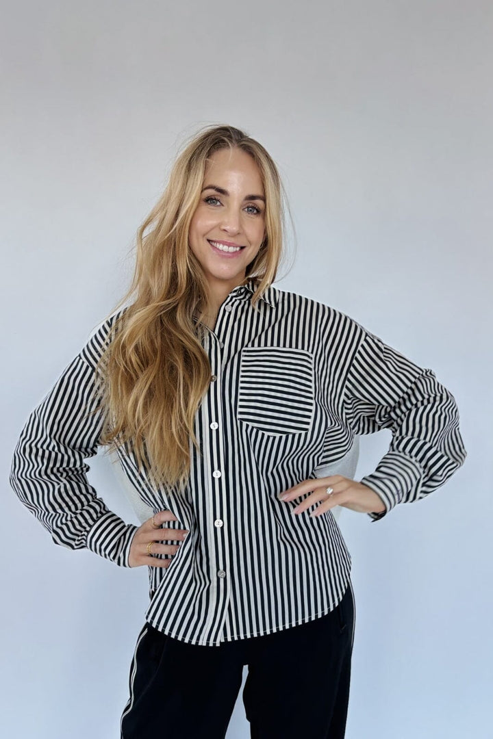 Forudbestilling - Gossia - Sophiago Daimi Shirt G2534 - Black-Creme Skjorter 