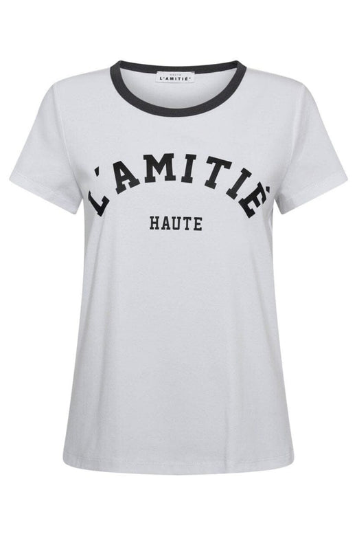 Haute L'Amitié - Neckline Logo Tee HL10006 - White/Ink