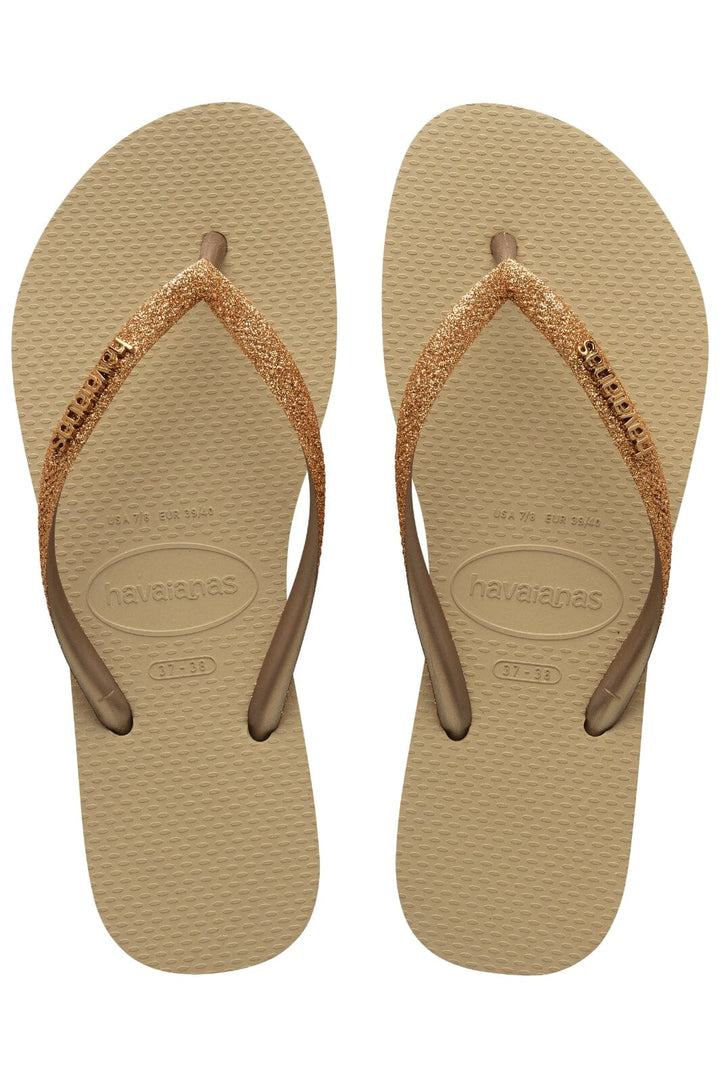 Havaianas - Slim Glitter II - Sand/GoldenLightMeta