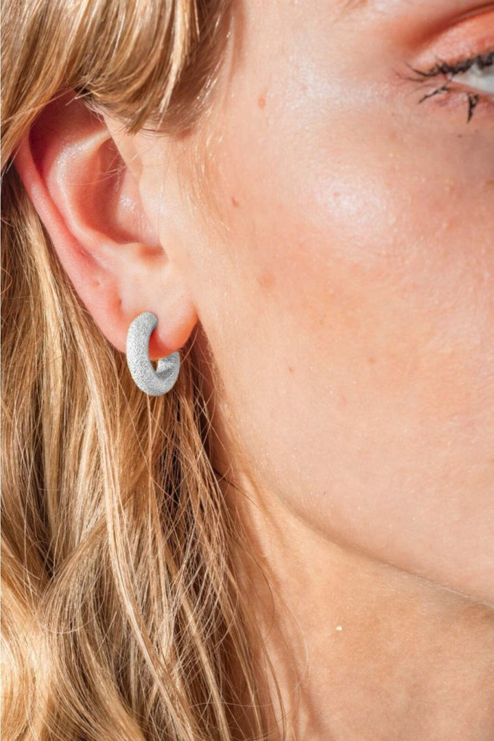 House Of Vincent - Asphodele Hoop Earrings - Silver
