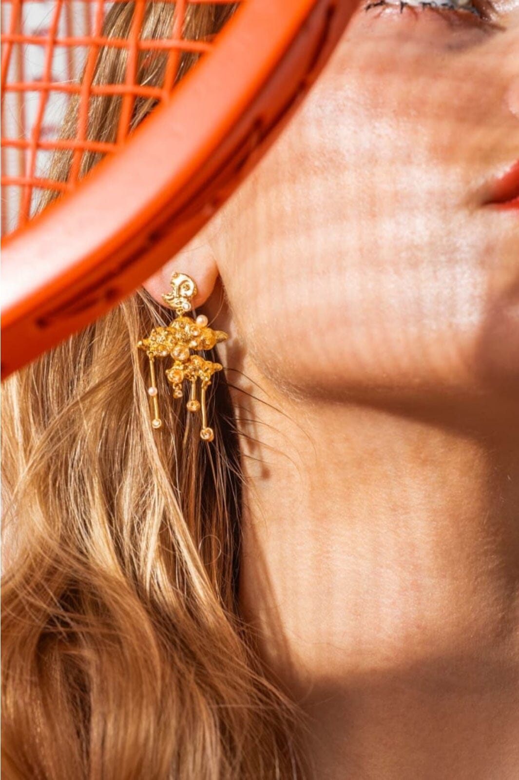 House Of Vincent - Cosmic Cascade Earrings - Gilded