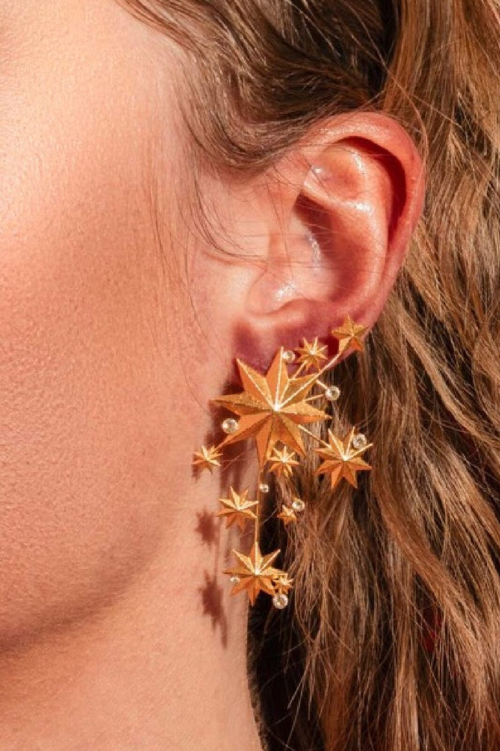 House Of Vincent - Night Poetry Earrings - Gilded