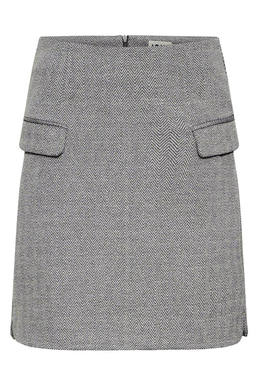 Ichi - Ihkate Jacquard Sk5 20121603 - 203523 - Black/White Herringbone