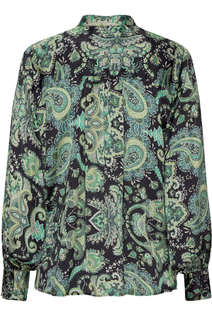 Karmamia - Cornelia Shirt - Emerald Paisley