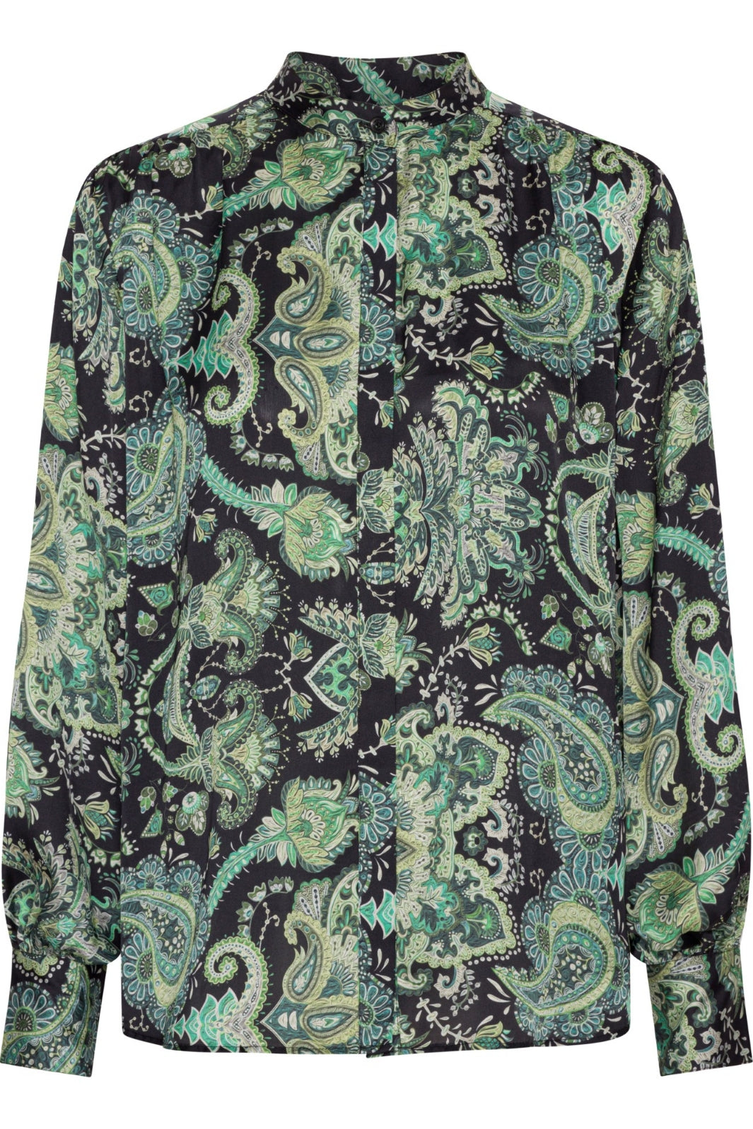 Karmamia - Cornelia Shirt - Emerald Paisley