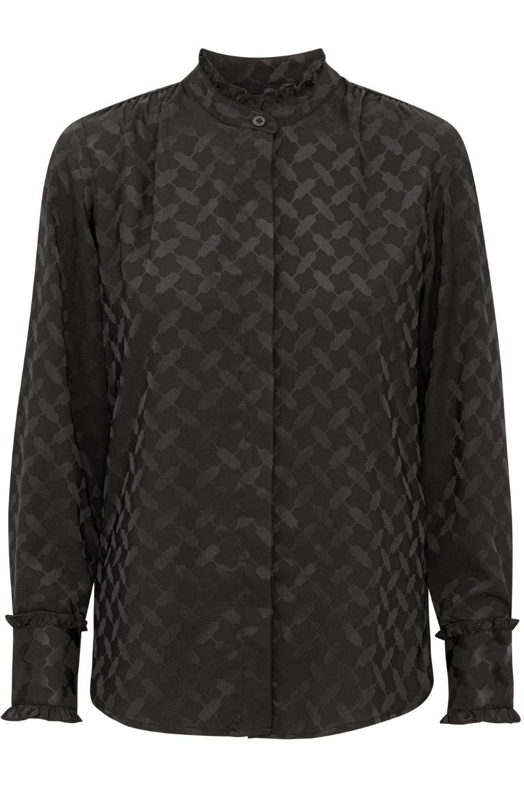 Karmamia - Trinity Shirt - Black Keffiyeh Jacquard