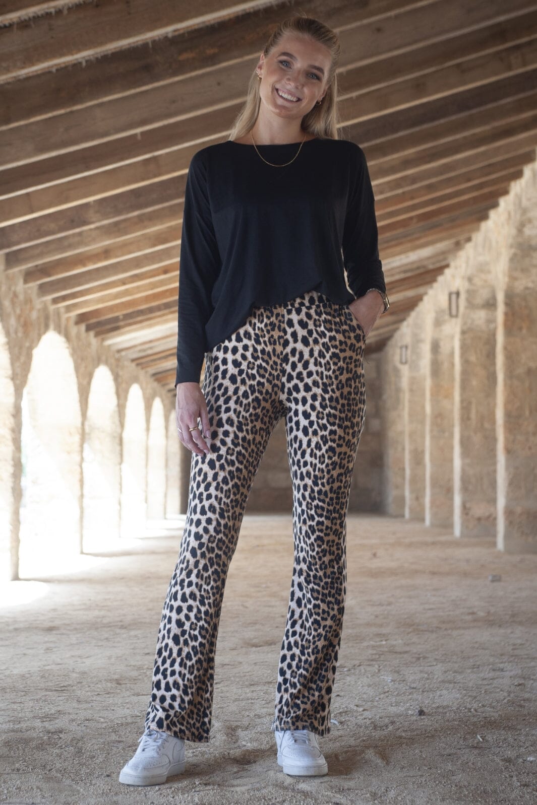 Liberte - Alma-Flaired-Pants - Lux Leo