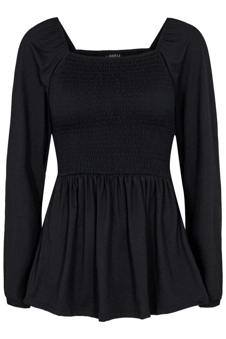 Liberte - Alma-Ls-Smock-Top - Black