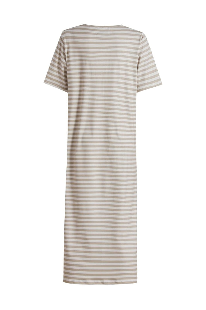 Liberte - Alma-Tshirt-Dress 9562 - Sand Ivory Stripe
