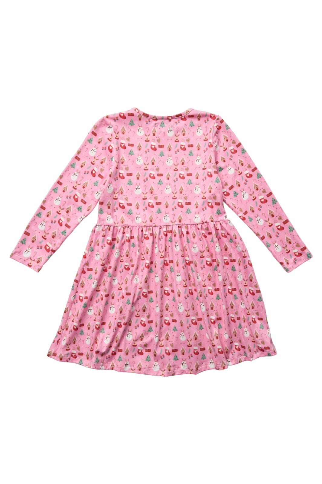 Liberté Ami - Alma-Ls-Babydoll-Dress (Kids) - Christmas Time Pink X-Mas23