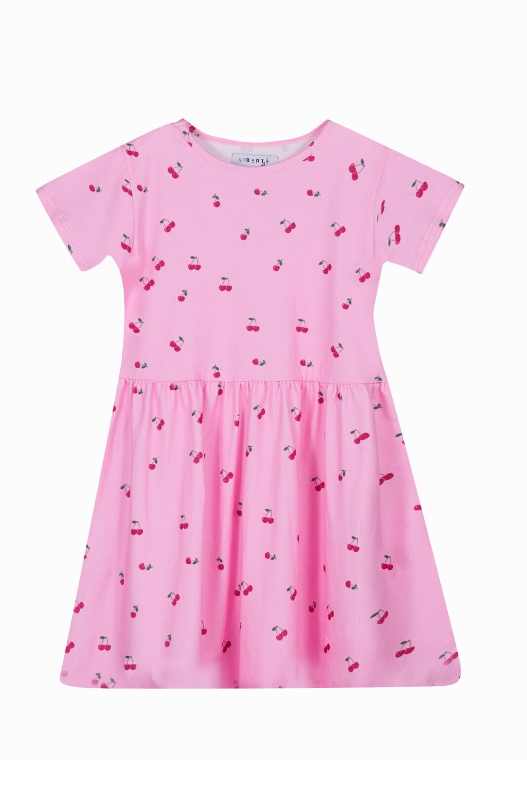 Liberte Ami - Alma-Ss-Babydoll-Dress (Kids) - Pink Cherry