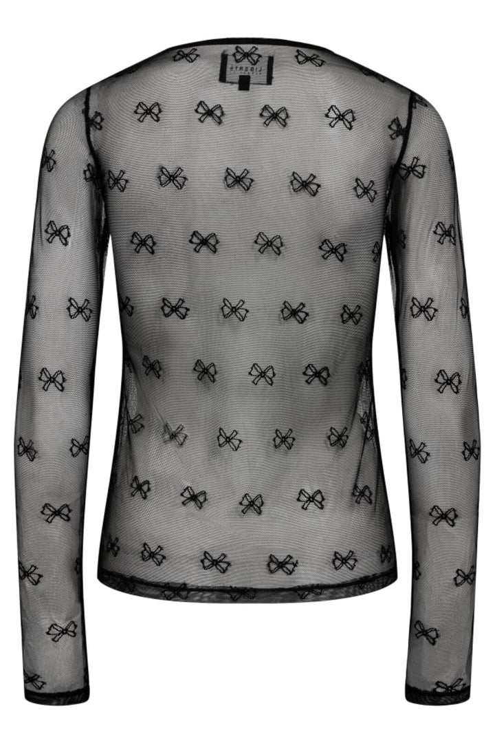 Liberte - Isa-Ls-Lace-Blouse - Black Bow