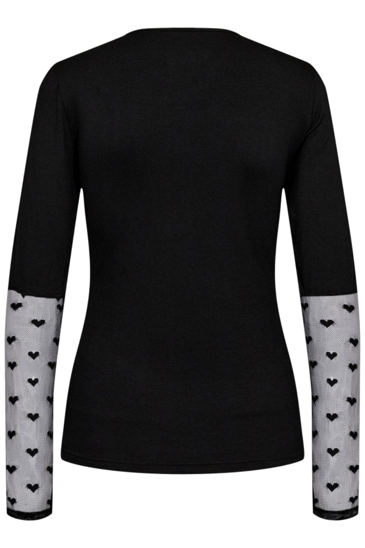 Liberte - Isa-Ls-Lace-Sleeve-Blouse - Black Heart