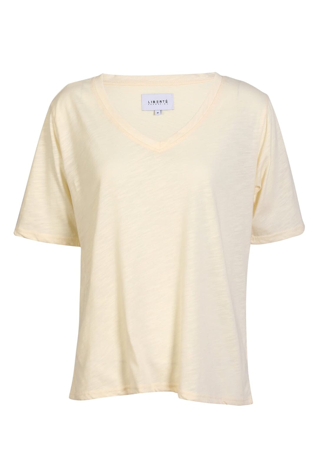 Liberte - Ulla-Ss-Vneck-Tshirt 21675 - Ivory