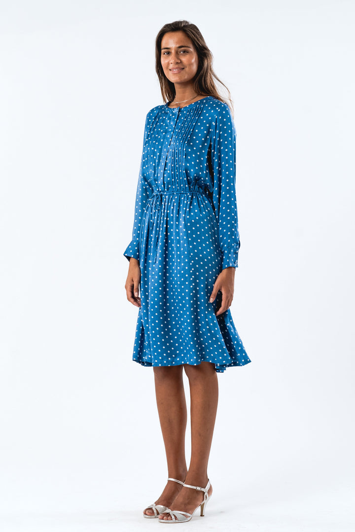 Lollys Laundry - Fionall Midi Dress Ls - 76 Dot Print