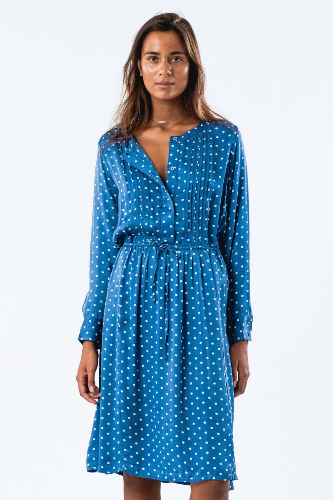 Lollys Laundry - Fionall Midi Dress Ls - 76 Dot Print