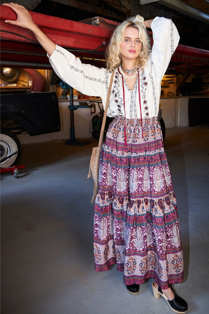 Lollys Laundry - Sunsetll Maxi Skirt - 74 Flower Print