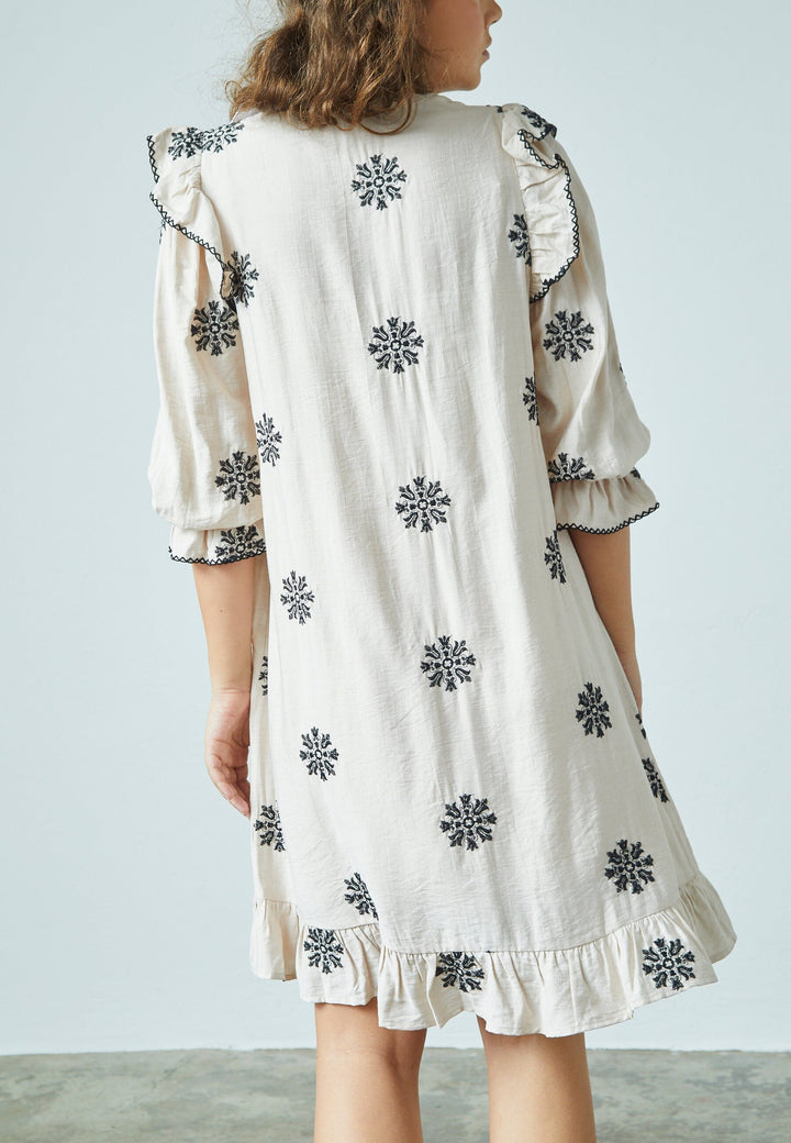 Forudbestilling - Love & Divine - Love1235-1 18775 - 811 - Bamboo/Black Flower Kjoler 