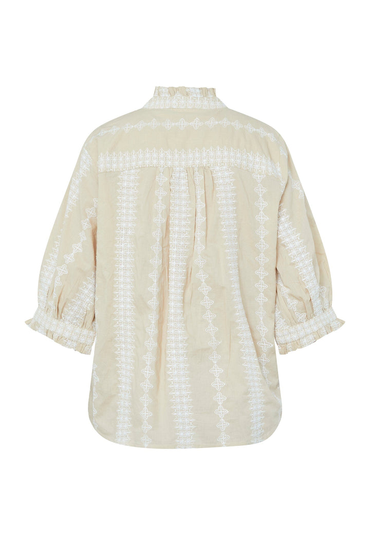 Forudbestilling - Love & Divine - Love1298 18520 - 802 - Sand/White Skjorter 