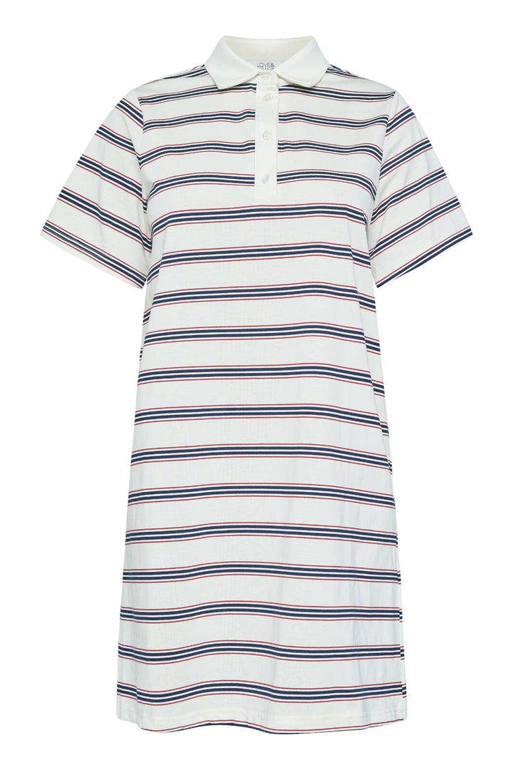 Forudbestilling - Love & Divine - Love1349 18829 - 831 - Cream/Stripe Kjoler 
