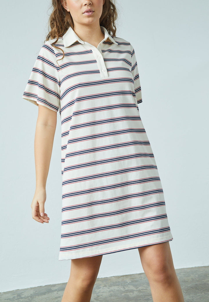 Forudbestilling - Love & Divine - Love1349 18829 - 831 - Cream/Stripe Kjoler 