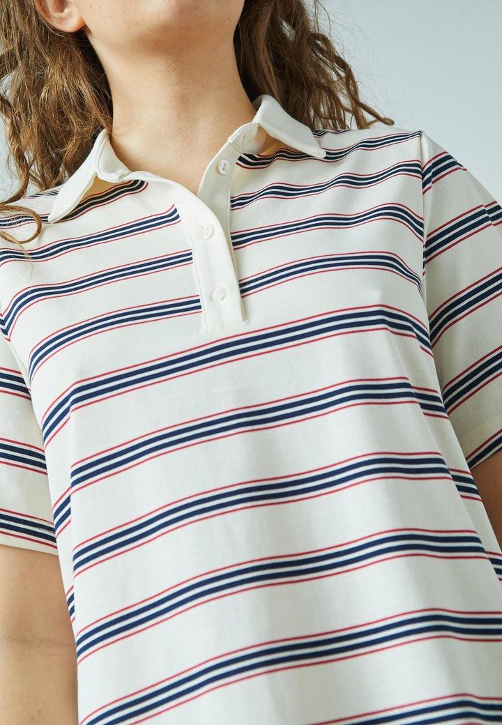 Forudbestilling - Love & Divine - Love1349 18829 - 831 - Cream/Stripe Kjoler 