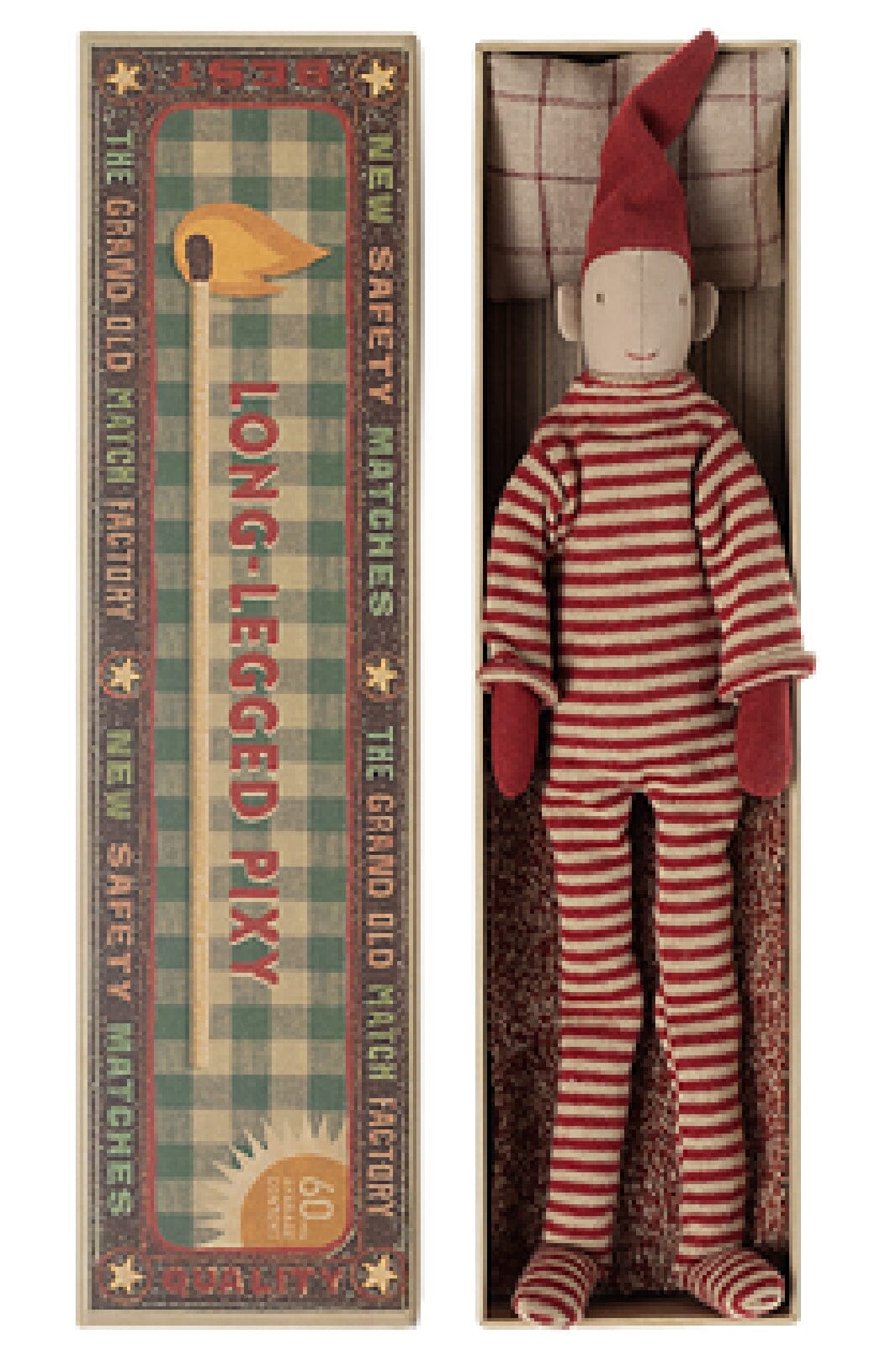 Maileg - Langbenet Nisse I Tændstikæske, Lille