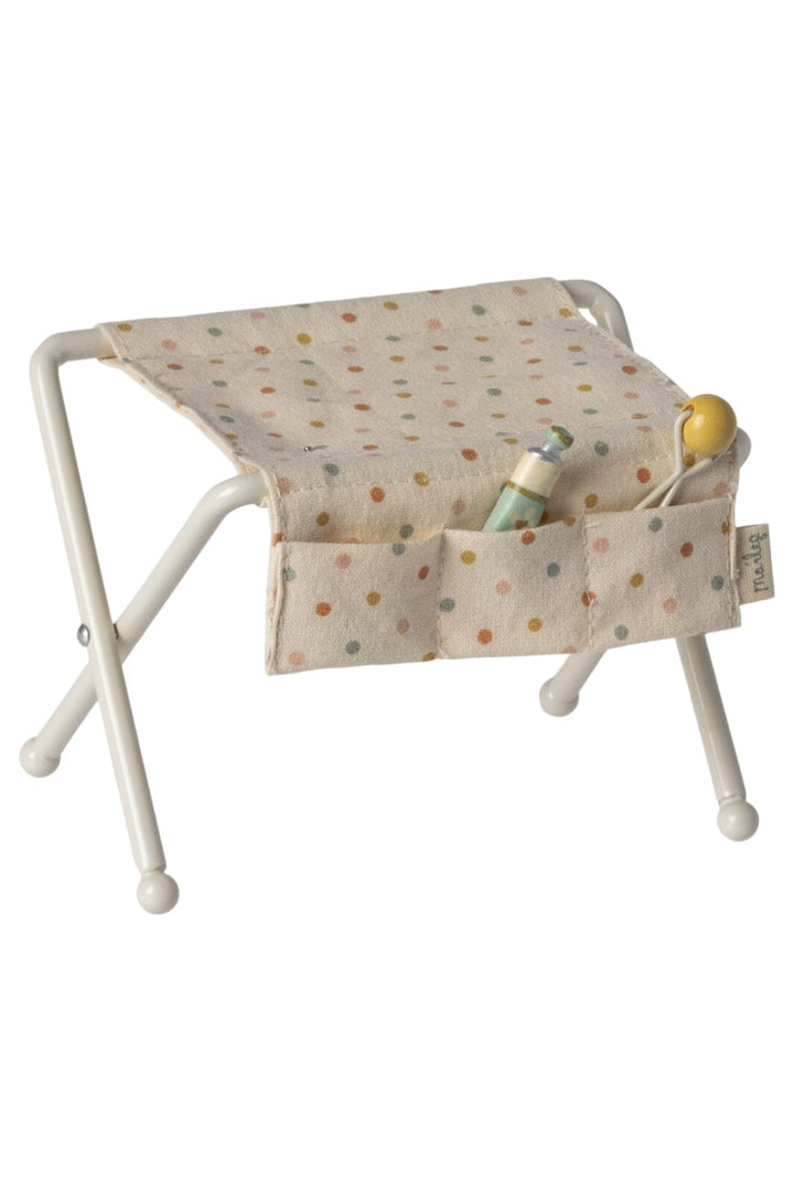 Maileg - Puslebord, Baby Mus - Råhvid