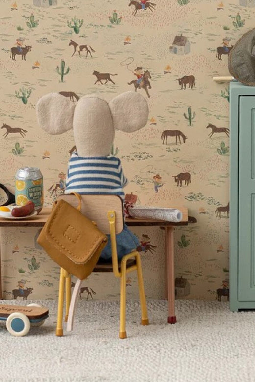 Maileg - Stol, Mus - Gul - Mouse Furniture