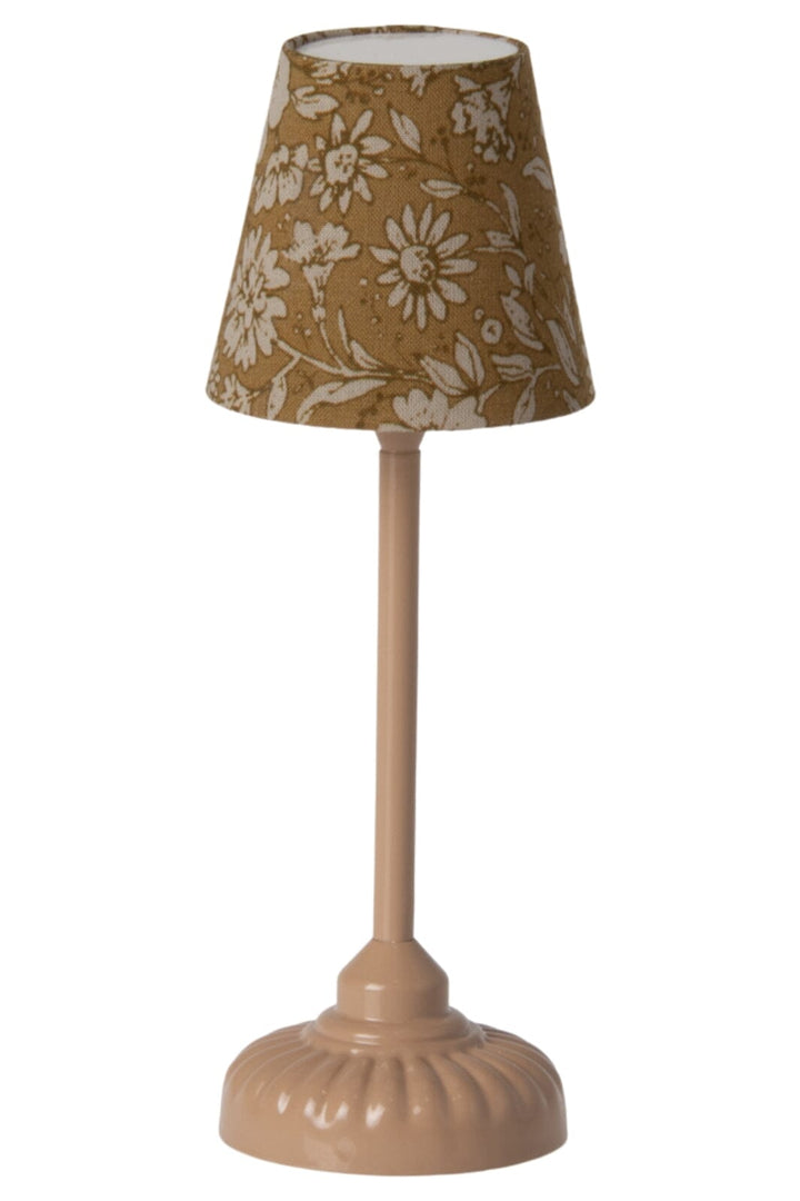 Maileg - Vintage Gulvlampe, Mus - Mørk Pudder