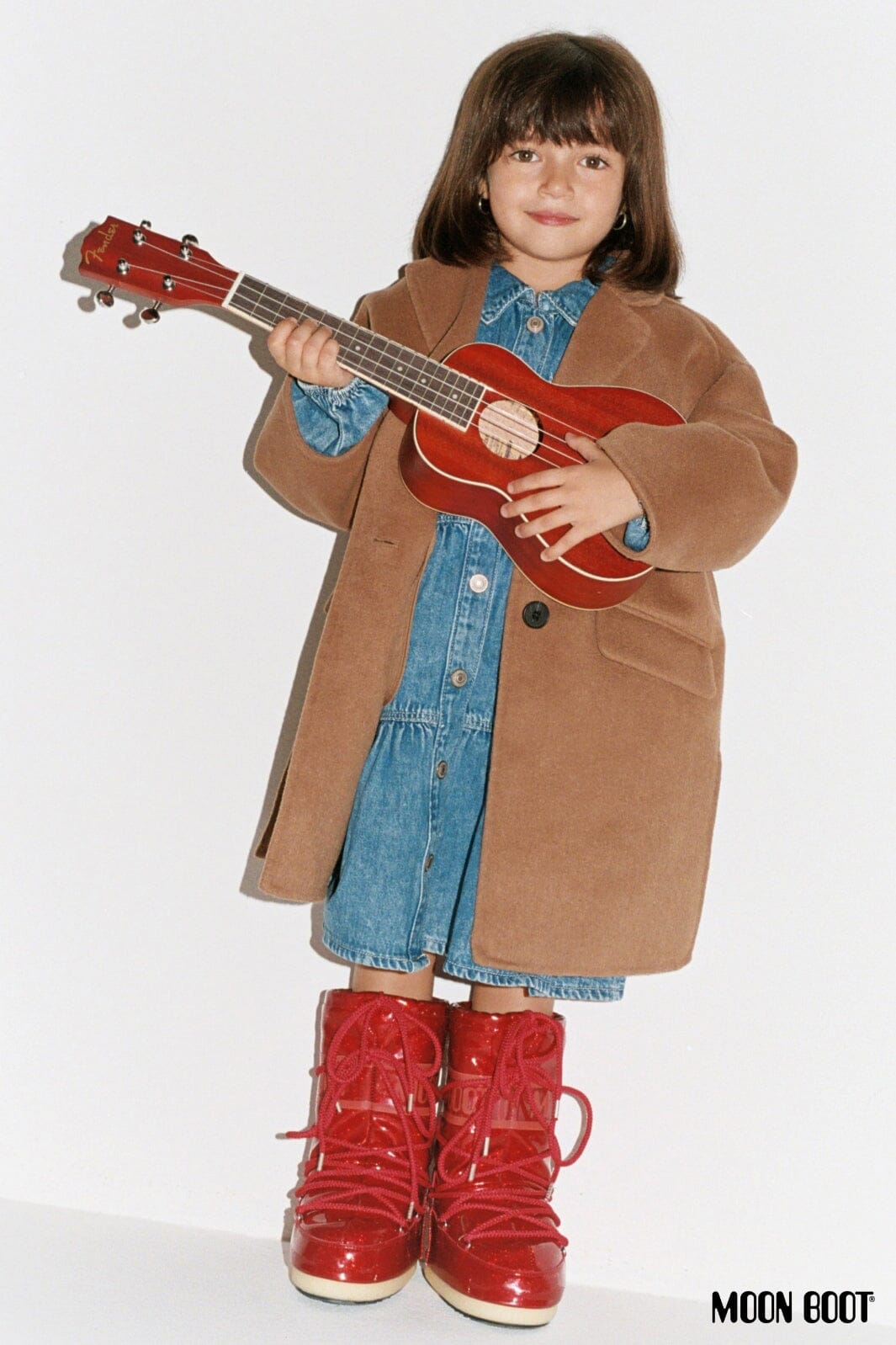 Moon Boot - Mb Icon Jr Glitter - D001 Red