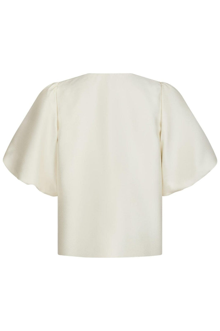 Neo Noir - Aska Dull Satin Blouse 162685 - 121 - Off White