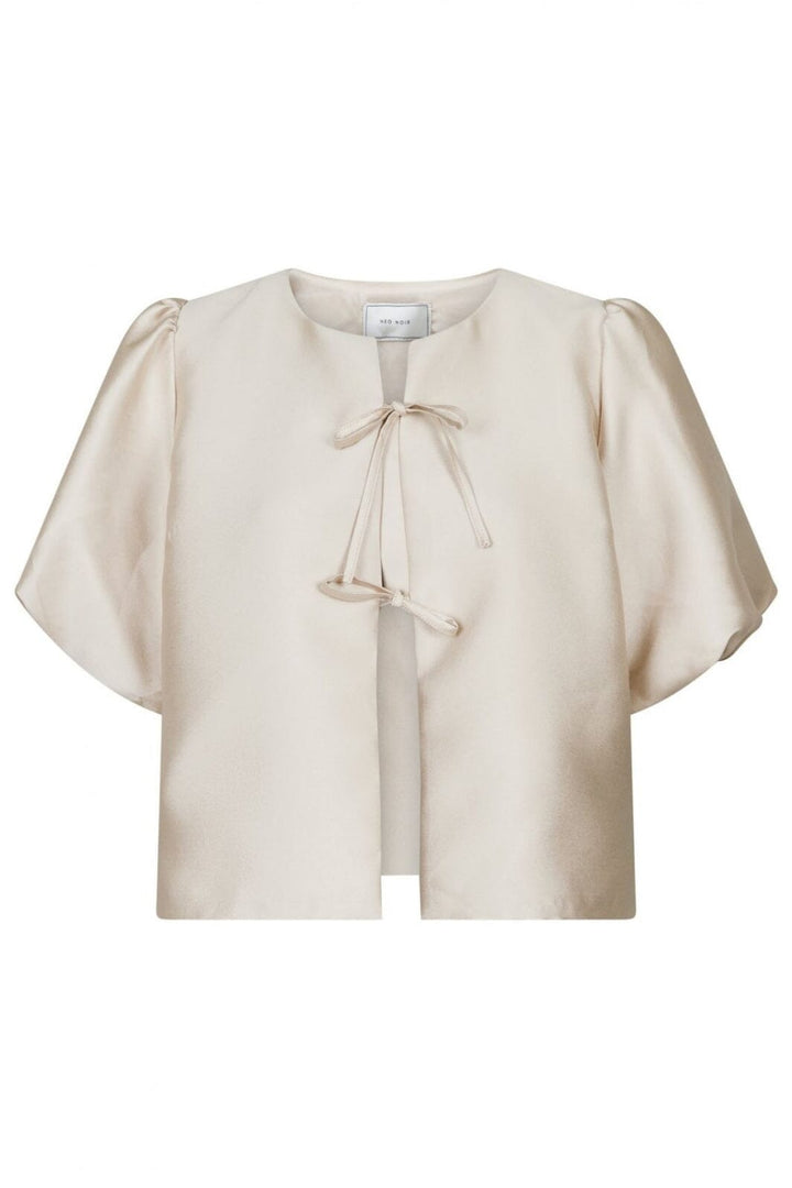 Neo Noir - Aska Dull Satin Blouse - Sand