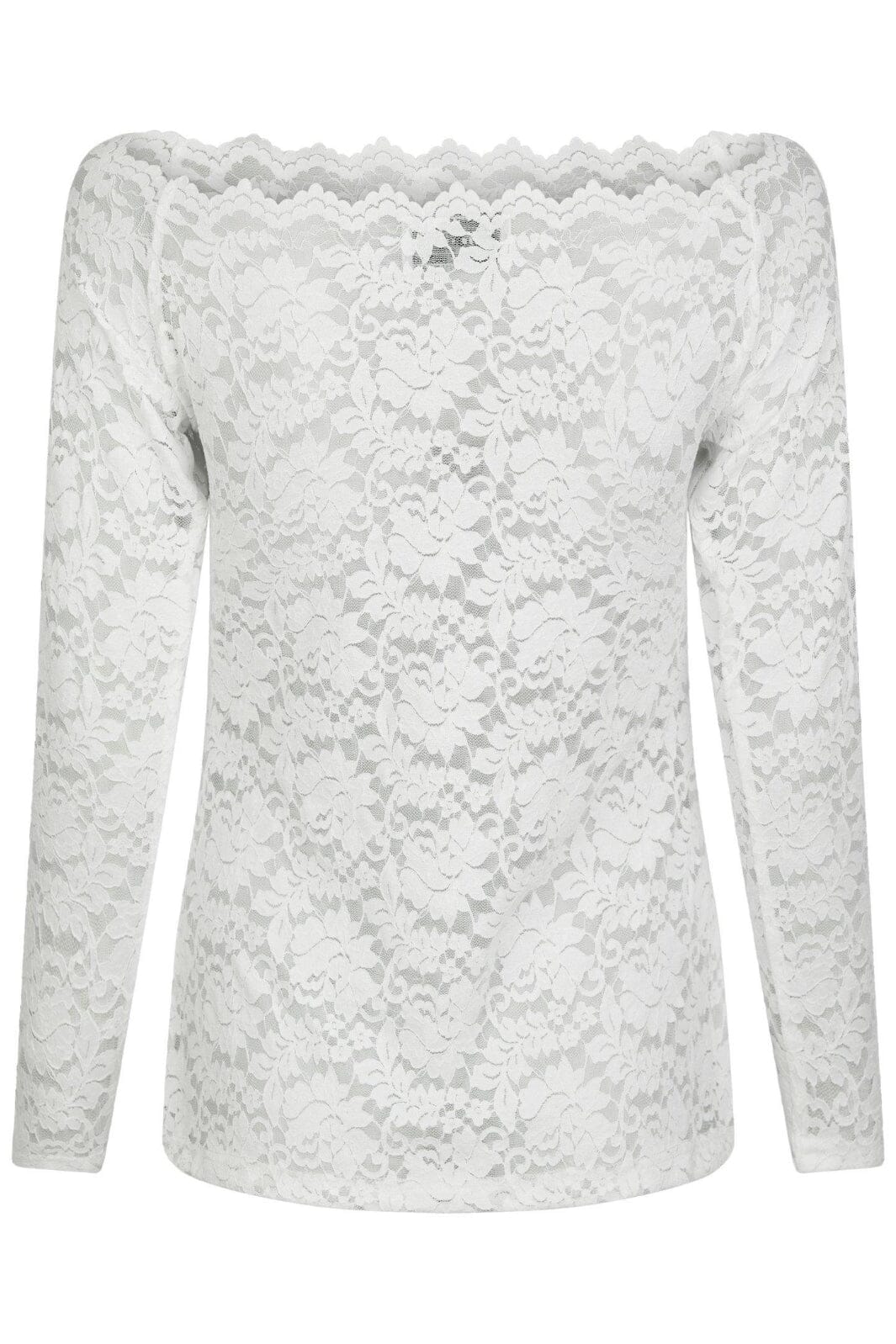 Neo Noir - Casadi Lace Flower Blouse 162631 - 120 - White