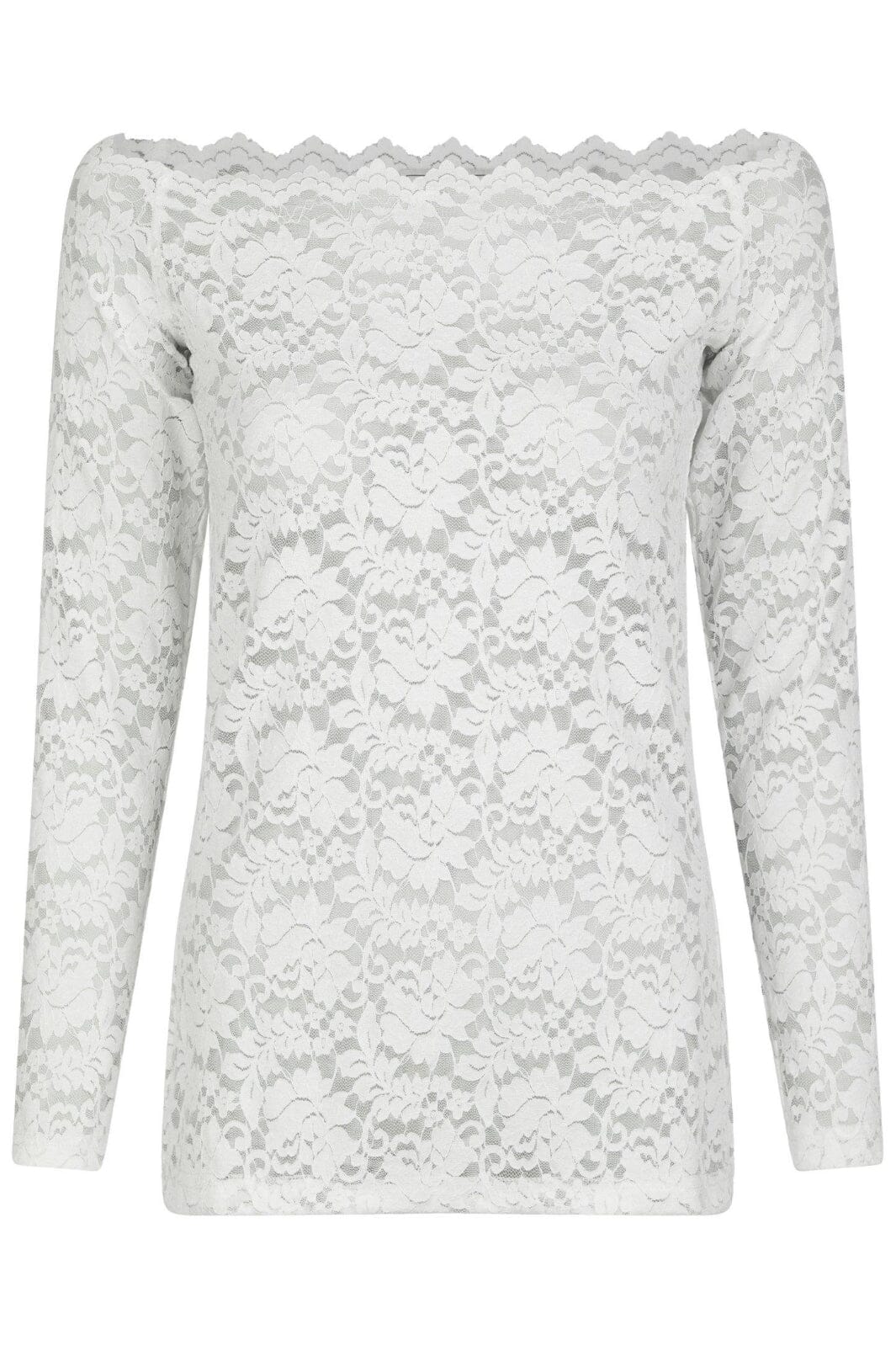 Neo Noir - Casadi Lace Flower Blouse 162631 - 120 - White