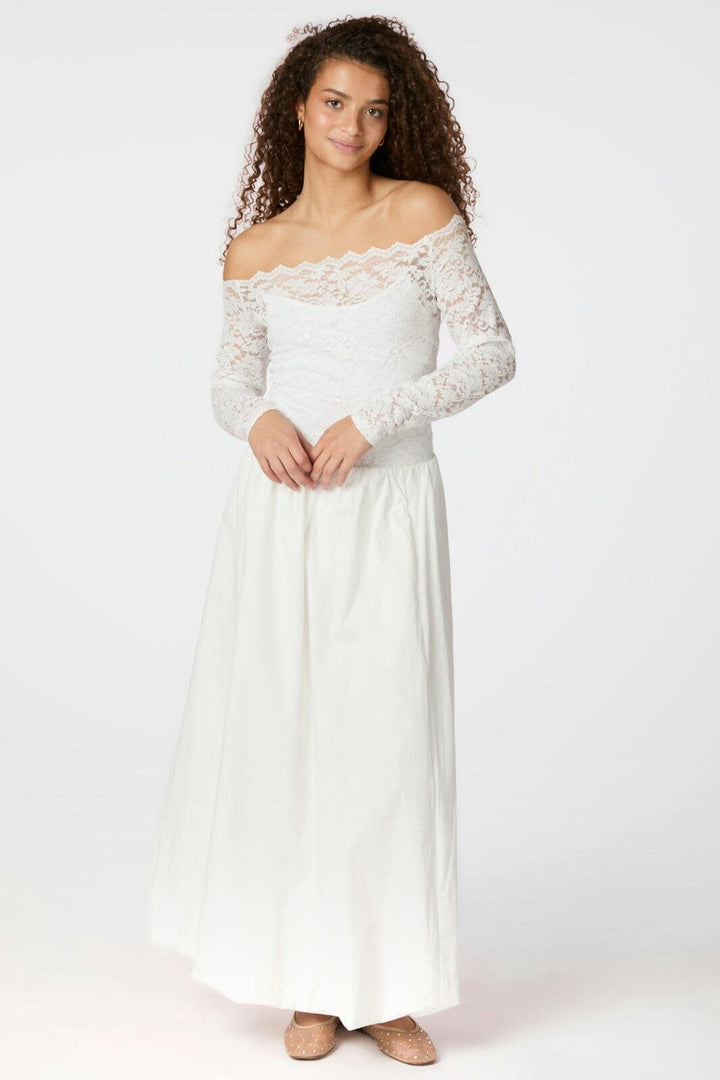 Neo Noir - Casadi Lace Flower Blouse 162631 - 120 - White