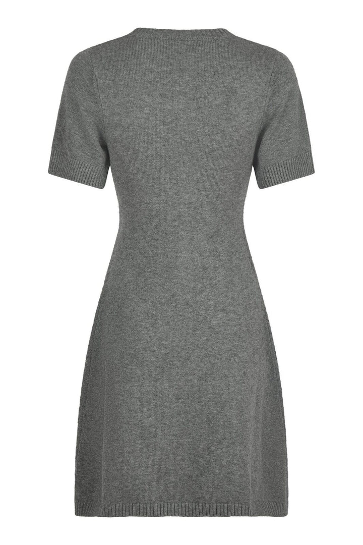 Neo Noir - Elise Knit Dress - Dark Grey Melange