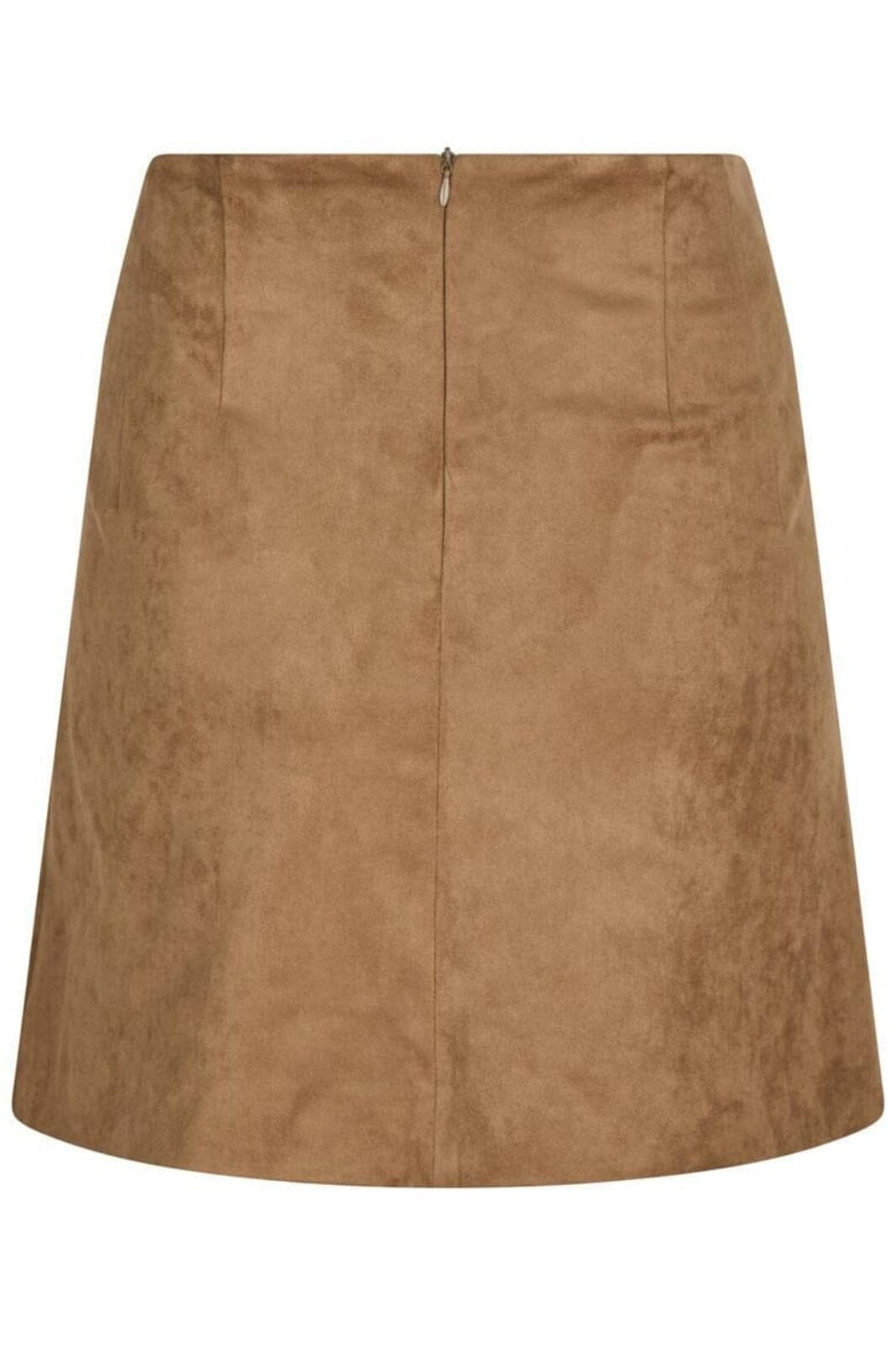 Neo Noir - Hemie Faux Suede Skirt 164554 - Cognac