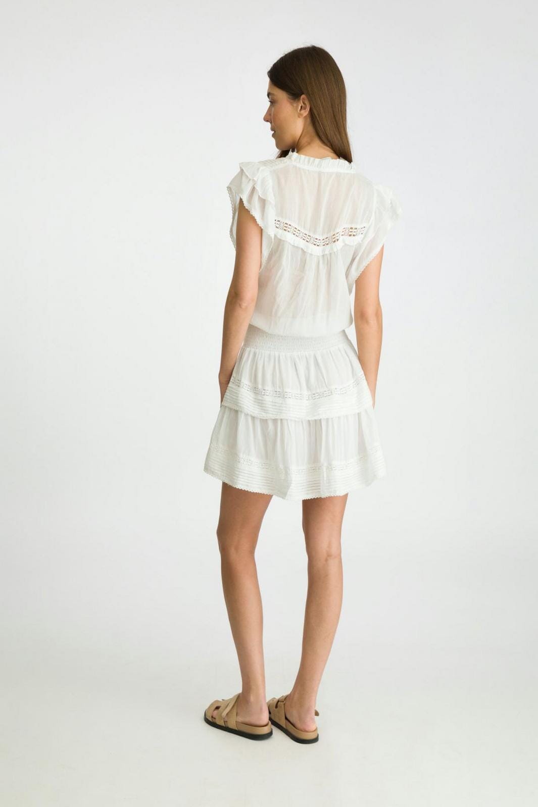 Neo Noir - Jarmy S Voile Dress - White